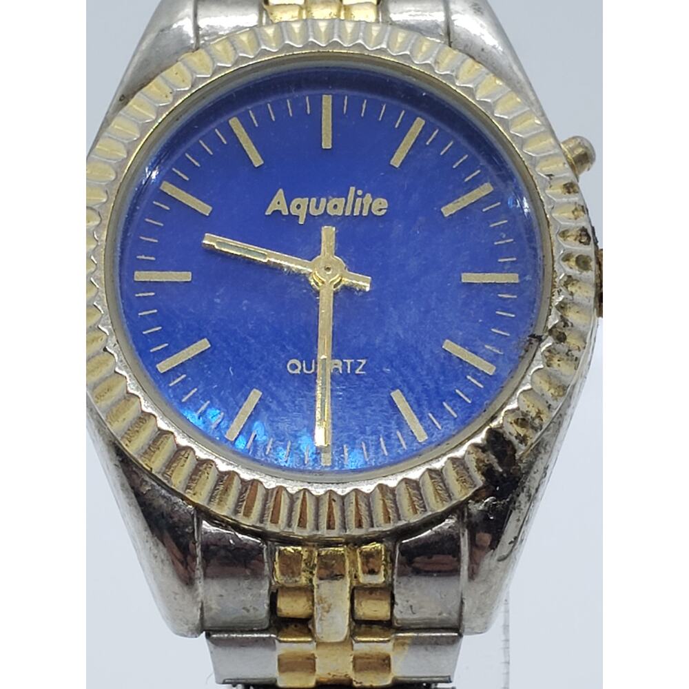 Aqualite EL-QAW AWCLAIL 27006. Bright blue face with gold accents